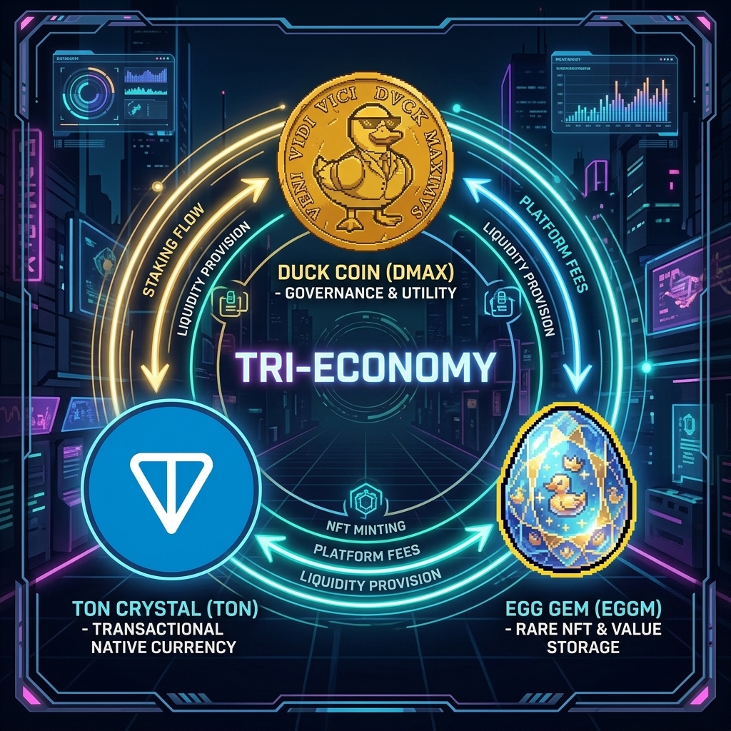 Duck Miner Tri-Economy Diagram